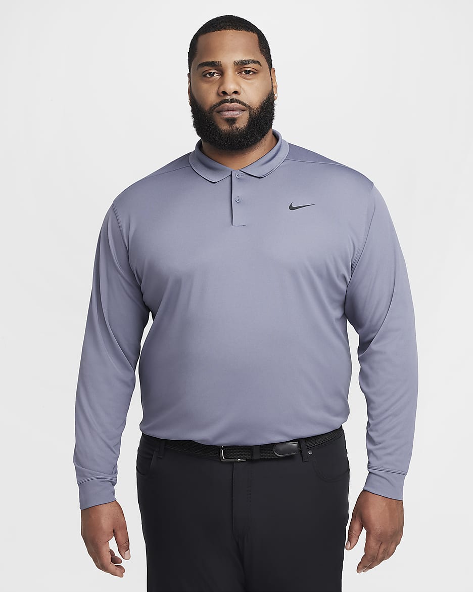 Nike Men s Dri FIT Victory Long Sleeve Golf Polo